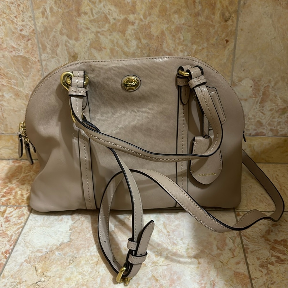 Coach Peyton leather dome satchel NWT